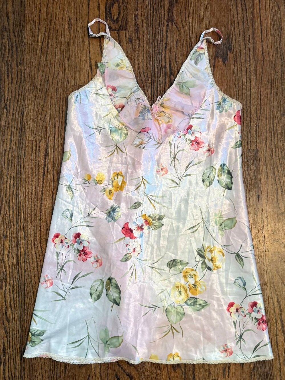 Dreamy Slip Dress with Rosette Detailing